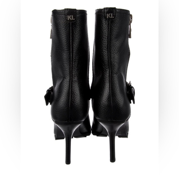 New in Box Karl Lagerfeld leather crystal embellished boots size 8.5 - Picture 5 of 7